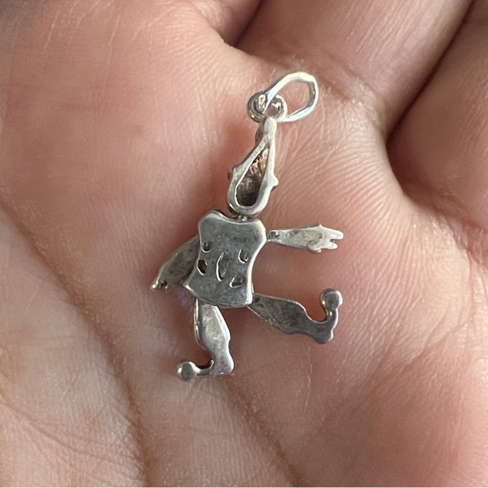 Silver Clown Pendant Necklace - Picture 3 of 7
